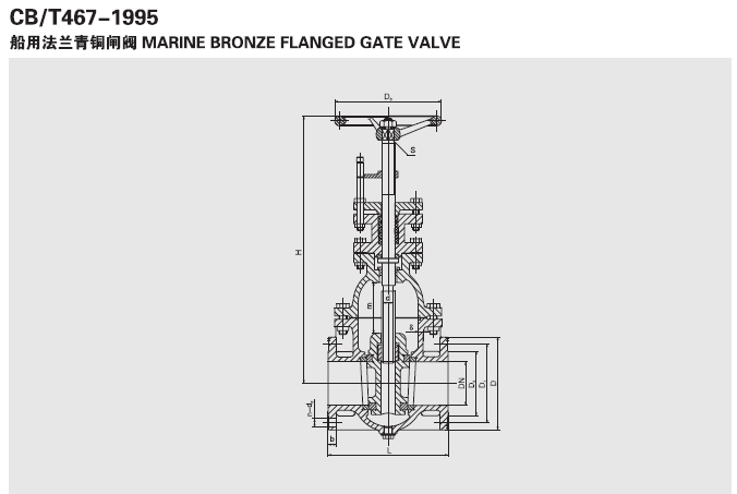 船用法蘭青銅閘閥 CB467-95